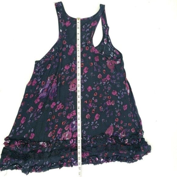 Free People Shark Bite Tank Top Floral Boho - Picture 7 of 10